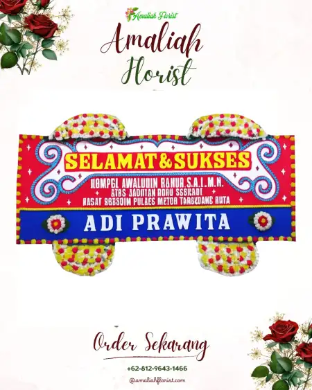 Papan Bunga Ucapan Selamat Karangwuni